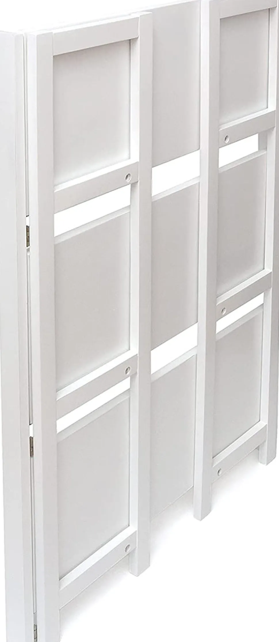 Lipper International Kids 3-Shelf Folding Bookcase - White