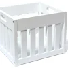 Lipper International Wooden Storage Crate - White