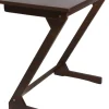 Lipper International Wooden Zig Zag Table - Walnut