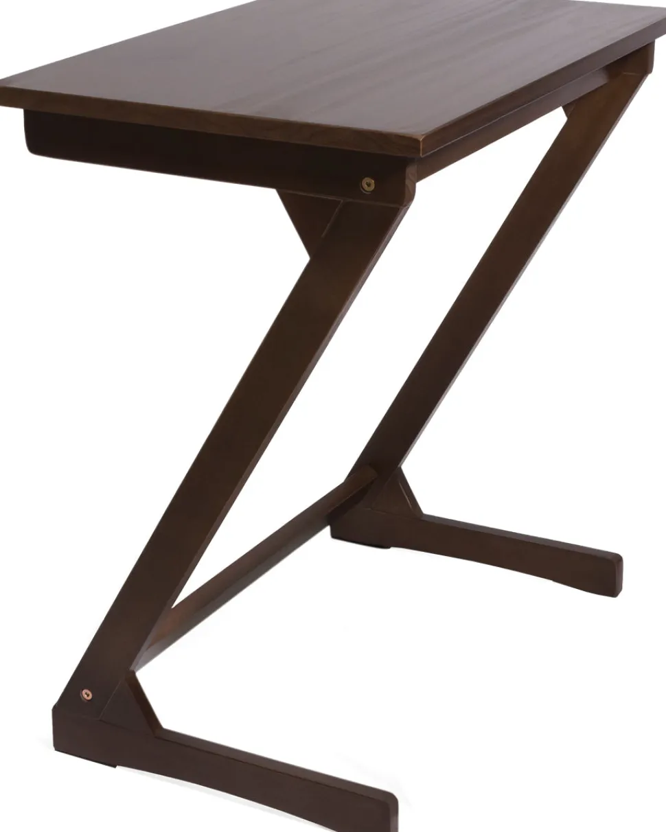 Lipper International Wooden Zig Zag Table - Walnut