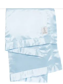 Little Giraffe Velvet Deluxe Baby Blanket - Blue