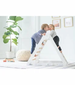 Little Partners Learn N Climb Triangle - Soft White / Natural (Unassembled)