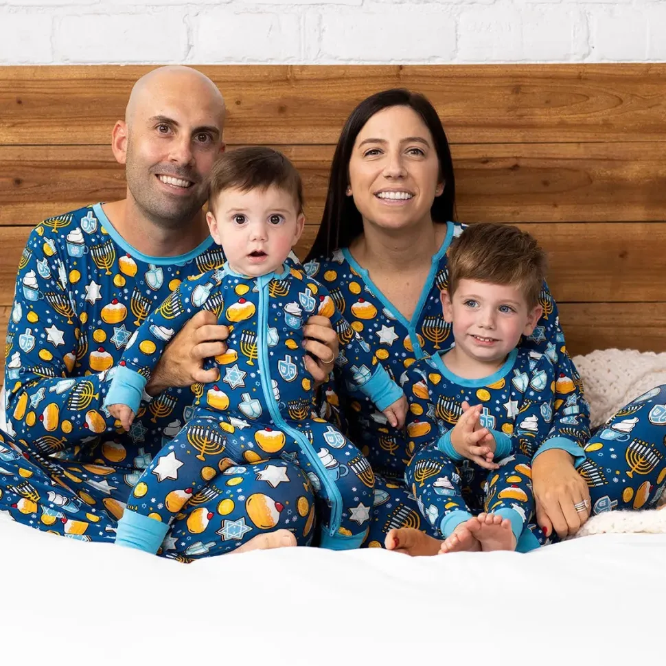 Little Sleepies Bamboo Viscose Zippy - Hanukkah Sweets, 3 - 6 months
