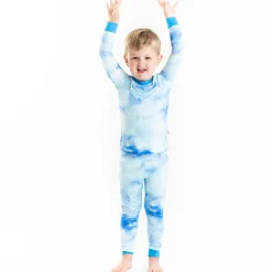 Little Sleepies Two-Piece Bamboo Viscose Pajama Set - Blue Watercolor, 2T