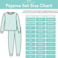 Little Sleepies Two-Piece Bamboo Viscose Pajama Set - Blue Rainbows, 18 - 24 months