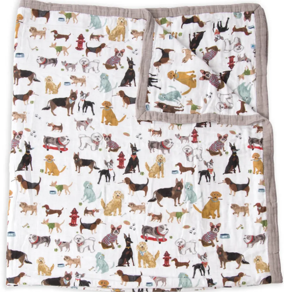 Little Unicorn Cotton Muslin Big Kid Quilt - Woof