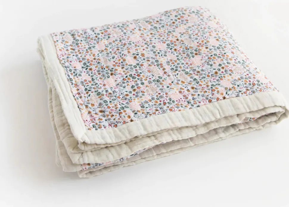 Little Unicorn Cotton Muslin Big Kid Quilt - Pressed Petals