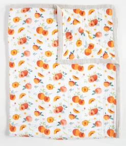 Little Unicorn Cotton Muslin Big Kid Quilt - Georgia Peach