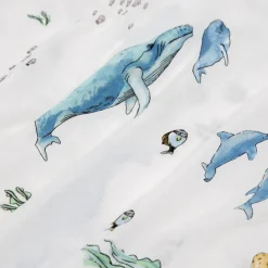 Little Unicorn Cotton Muslin Toddler Pillowcase, 2 Pack - Whales