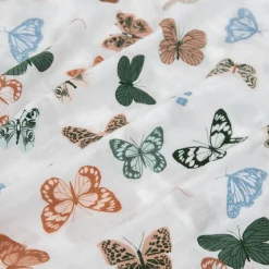 Little Unicorn Cotton Muslin Toddler Pillowcase, 2 Pack - Butterflies