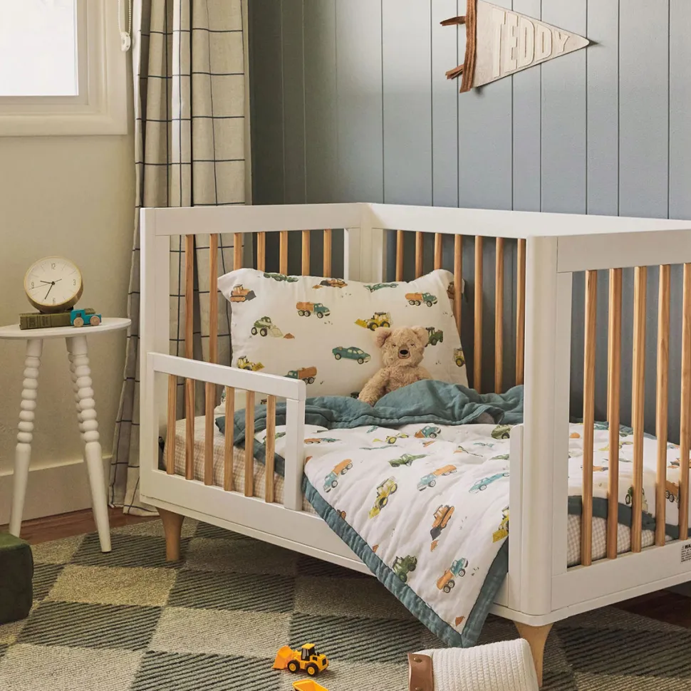 Little Unicorn Cotton Muslin Toddler Bedding 3 Piece Set - Work Trucks