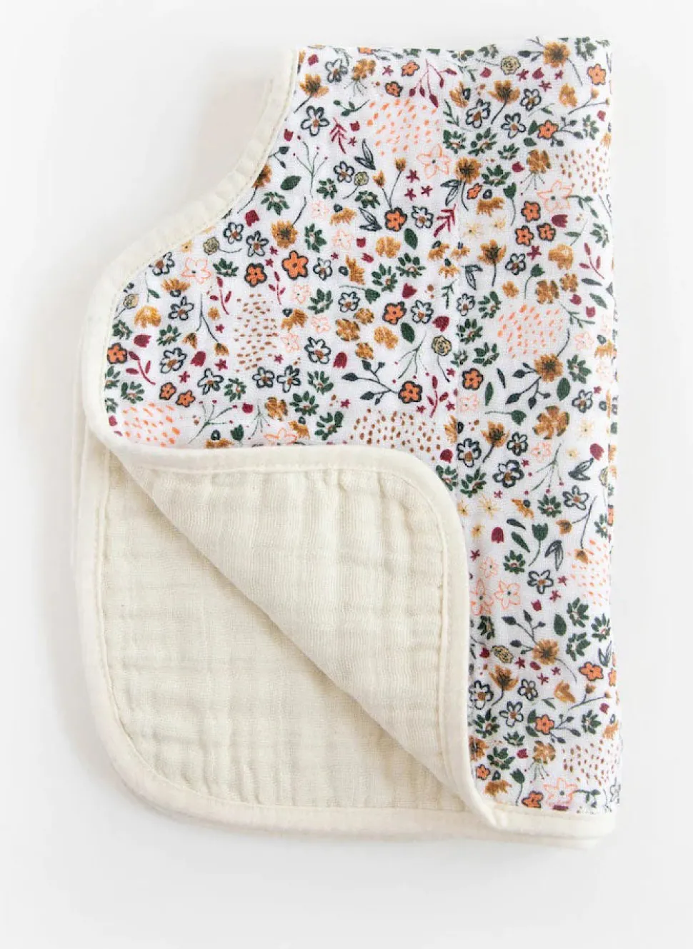 Little Unicorn Cotton Muslin Burp Cloth - Pressed Petals