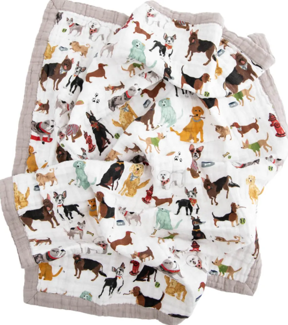 Little Unicorn Cotton Muslin Baby Blanket - Woof