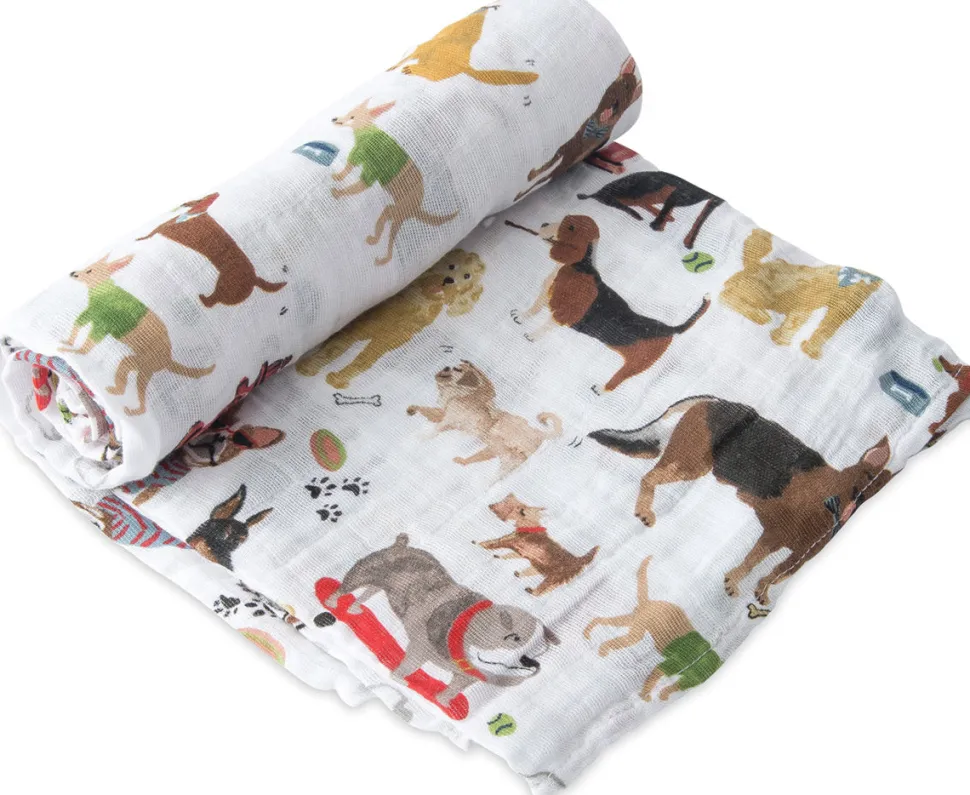 Little Unicorn Cotton Muslin Swaddle - Woof