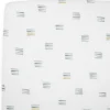 Little Unicorn Cotton Muslin Crib Sheet - Blue Stacks