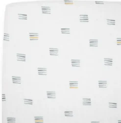 Little Unicorn Cotton Muslin Crib Sheet - Blue Stacks