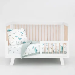 Little Unicorn Cotton Muslin Toddler Bedding 3 Piece Set - Whales
