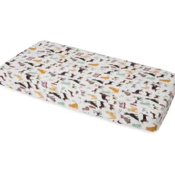 Little Unicorn Cotton Muslin Fitted Crib Sheet - Woof