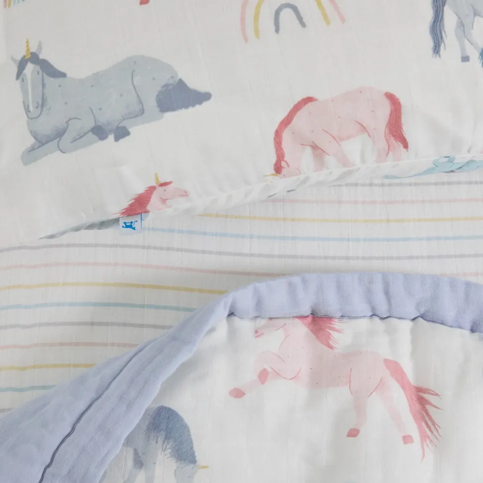 Little Unicorn Cotton Muslin Toddler Bedding 3 Piece Set - Unicorns