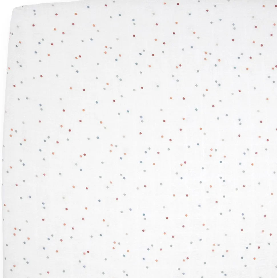 Little Unicorn Cotton Muslin Crib Sheet - Dots