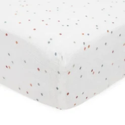 Little Unicorn Cotton Muslin Crib Sheet - Dots