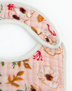 Little Unicorn Cotton Muslin Classic Bib, 3 Pack - Vintage Floral