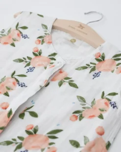 Little Unicorn Cotton Muslin Sleep Bag, Medium Watercolor Roses