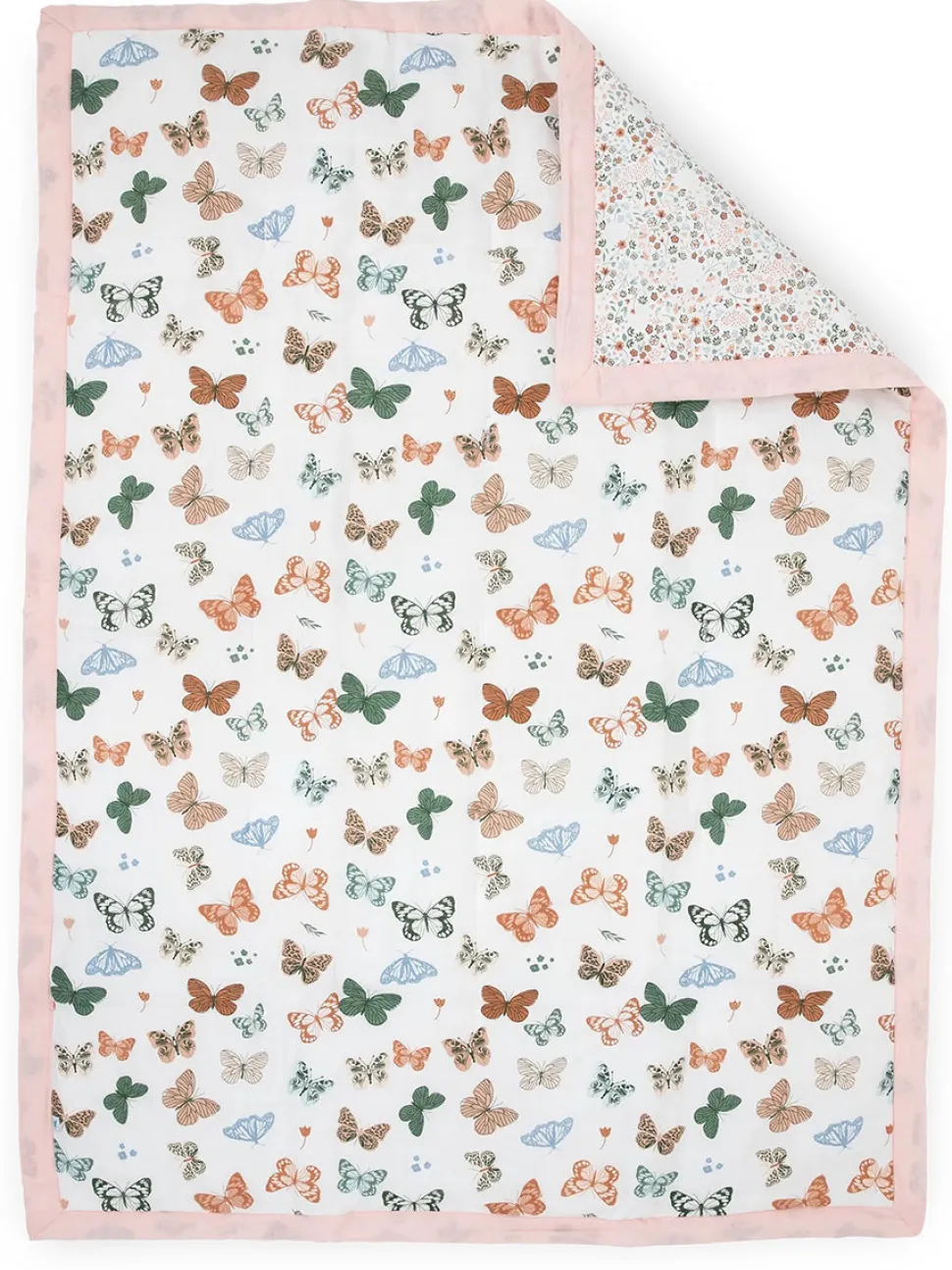 Little Unicorn Cotton Muslin Toddler Comforter - Butterflies