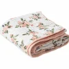 Little Unicorn Cotton Muslin Quilt - Watercolor Roses