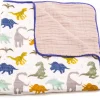 Little Unicorn Cotton Muslin Quilt - Dino Friends