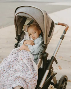 Little Unicorn Cotton Muslin Baby Quilt - Pressed Petals