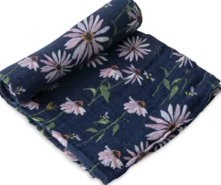 Little Unicorn Cotton Muslin Swaddle - Dark Coneflower