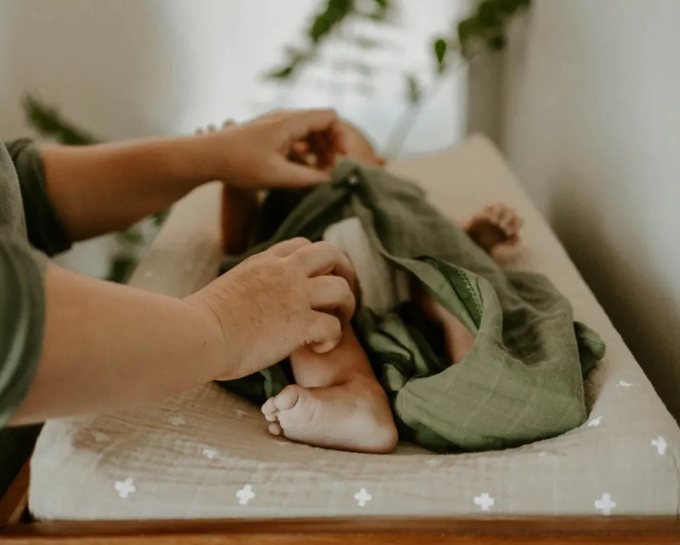 Little Unicorn Cotton Muslin Sleep Bag, Small - Fern