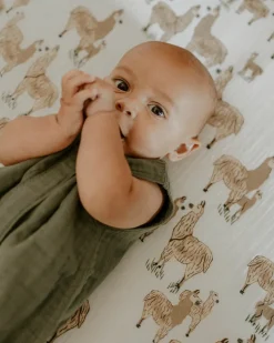 Little Unicorn Cotton Muslin Sleep Bag, Small - Fern