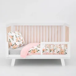 Little Unicorn Cotton Muslin Toddler Bedding 3 Piece Set - Watercolor Roses Grande