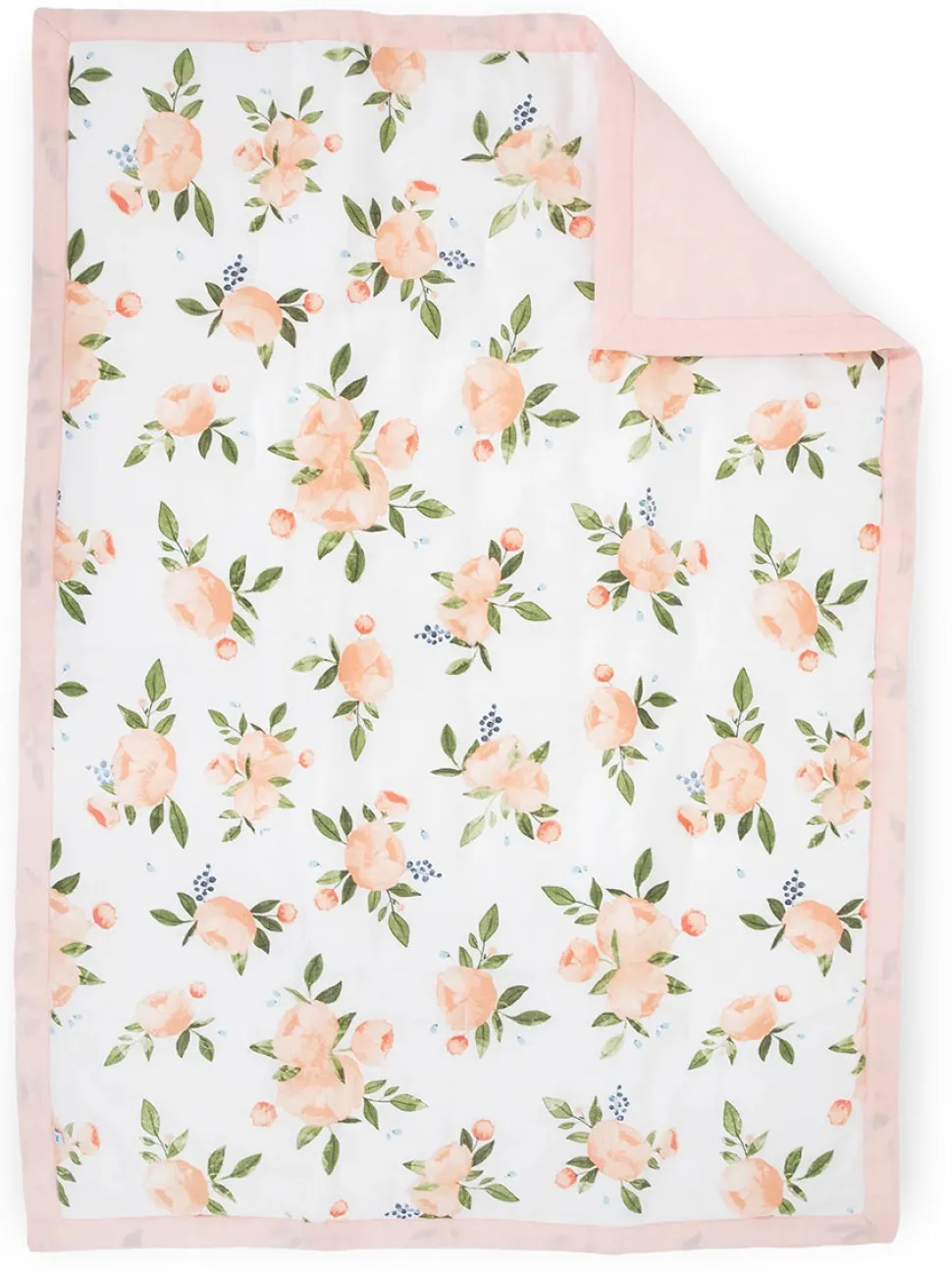 Little Unicorn Cotton Muslin Toddler Bedding 3 Piece Set - Watercolor Roses Grande