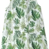 Little Unicorn Cotton Muslin Sleep Bag, Medium - Tropical Leaf