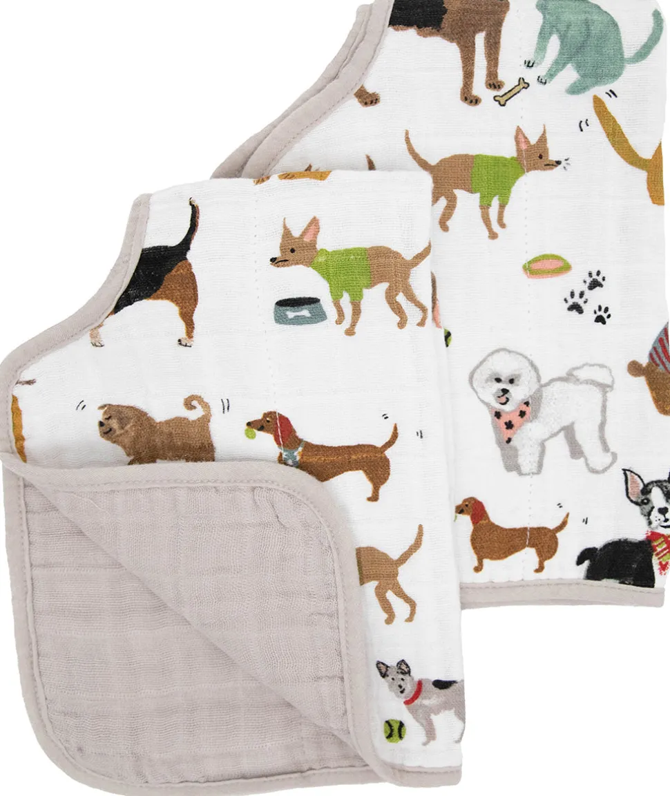 Little Unicorn Cotton Muslin Burp Cloth 2 Pack - Woof