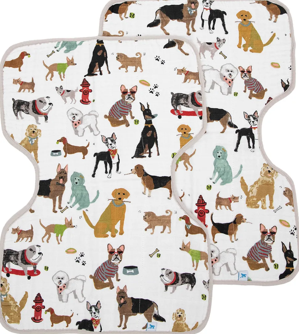 Little Unicorn Cotton Muslin Burp Cloth 2 Pack - Woof