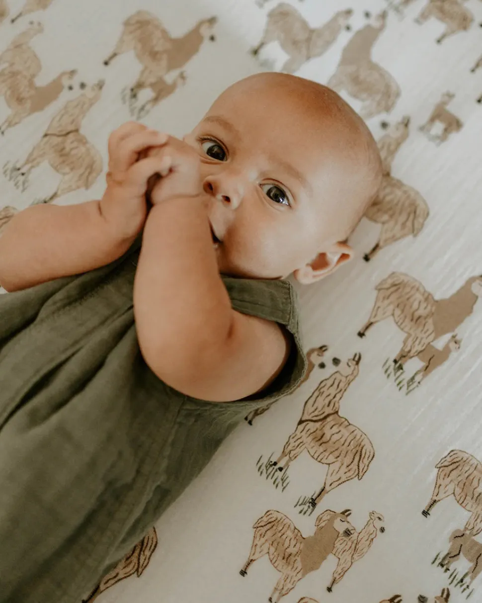 Little Unicorn Cotton Muslin Sleep Bag, Medium - Fern