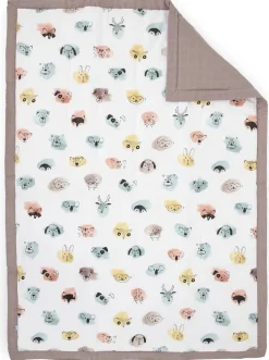 Little Unicorn Cotton Muslin Toddler Comforter - Watercolor Critters