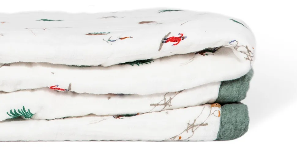 Little Unicorn Cotton Muslin Big Kid Quilt - Powder Party