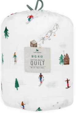 Little Unicorn Cotton Muslin Big Kid Quilt - Powder Party