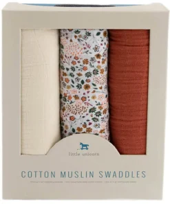 Little Unicorn Cotton Muslin Swaddle 3 Pack - Pressed Petals