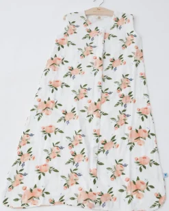 Little Unicorn Cotton Muslin Sleep Bag, Large - Watercolor Roses