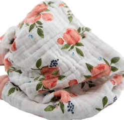 Little Unicorn Cotton Muslin Baby Blanket - Watercolor Roses