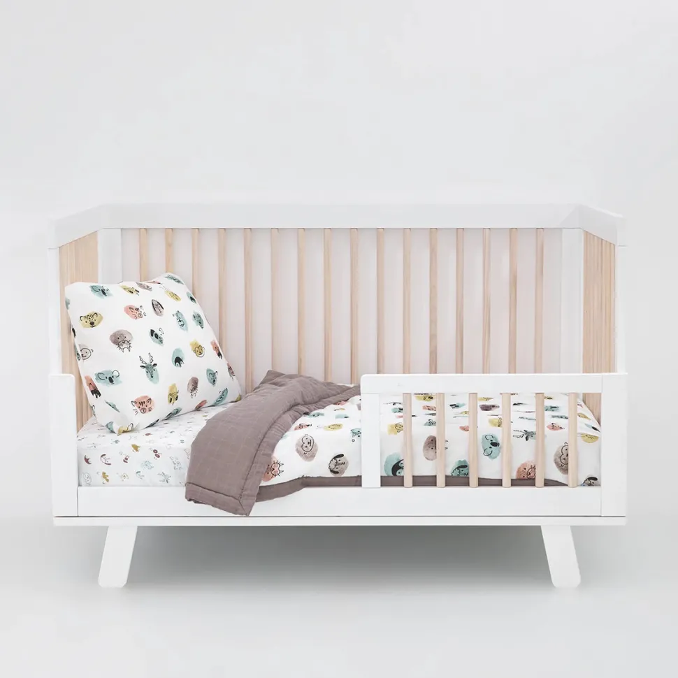 Little Unicorn Cotton Muslin Toddler Bedding 3 Piece Set - Watercolor Critters