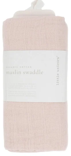 Little Unicorn Organic Cotton Muslin Swaddle Blanket - Rosie