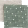 Little Unicorn Organic Cotton Muslin Swaddle Blanket 2 Pack - Sage Suns