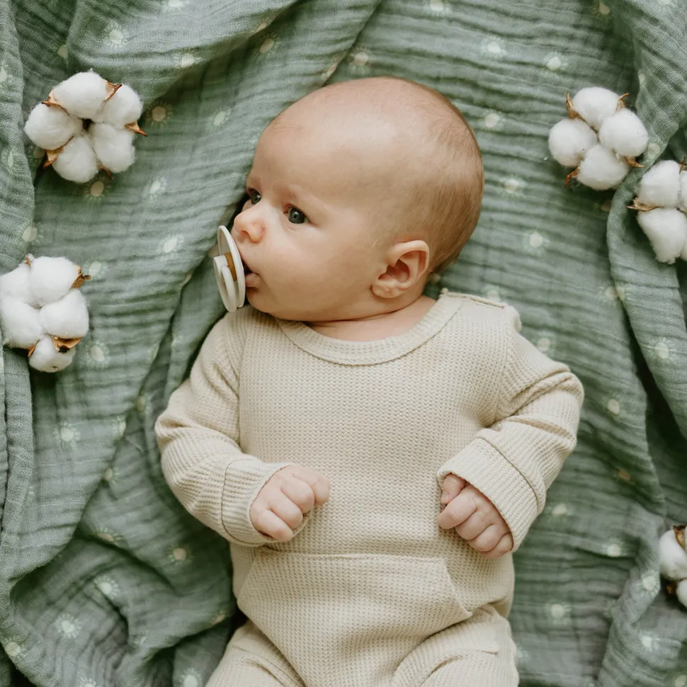 Little Unicorn Organic Cotton Muslin Swaddle Blanket 2 Pack - Sage Suns